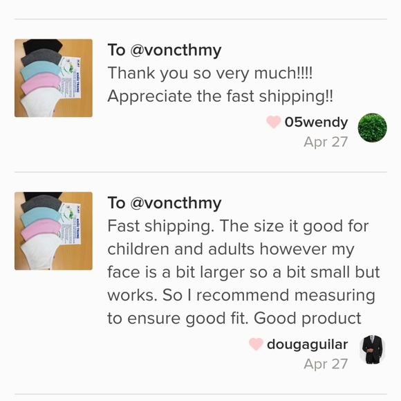 Set of 5 Antibacterial fabric masks - Picture 8 of 8